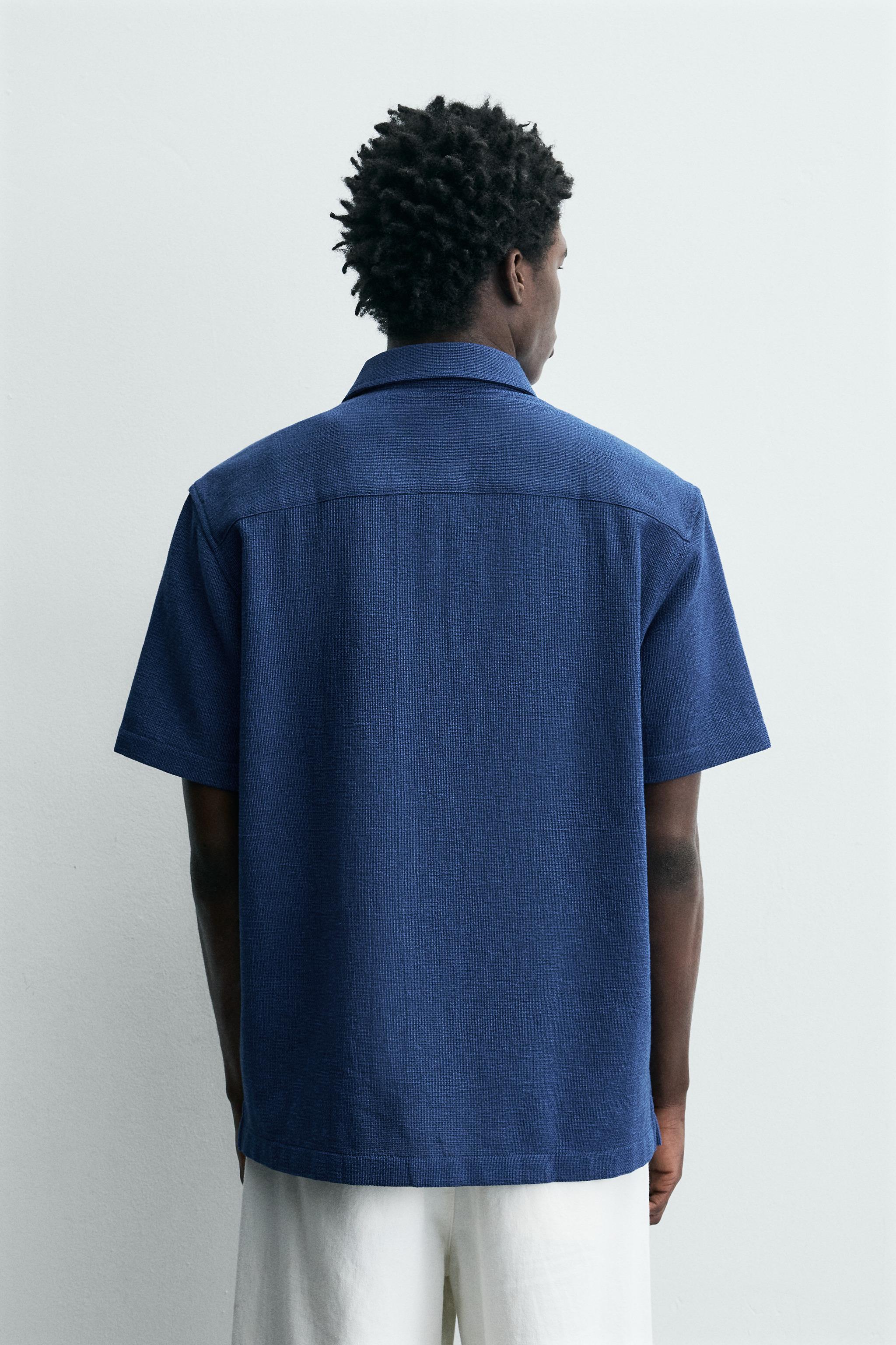 REGULAR FIT TEXTURED SHIRT
